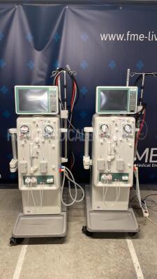 Lot of 2 Nikkiso Dialysis DBB-07 - YOM 2010 - Count 36275h and 36497h (Both no power)