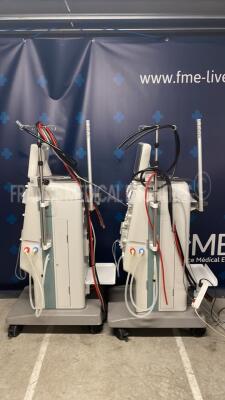 Lot of 2 Nikkiso Dialysis DBB-07 - YOM 2010 - Count 36275h and 36497h (Both no power) - 2