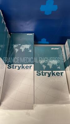 Lot of 4 Stryker Conical Distal Stems 6276-7-121 and 6 Stryker Conical Distal Stems 6276-7-023 and 1 Stryker Long Femoral Stem 0580-1-260 and 1 Stryker Curved Shaft 6939-0-430 and 3 Stryker Conical Body 6276-1-025 - 3