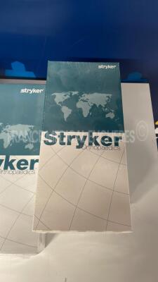 Lot of 4 Stryker Conical Distal Stems 6276-7-121 and 6 Stryker Conical Distal Stems 6276-7-023 and 1 Stryker Long Femoral Stem 0580-1-260 and 1 Stryker Curved Shaft 6939-0-430 and 3 Stryker Conical Body 6276-1-025 - 4