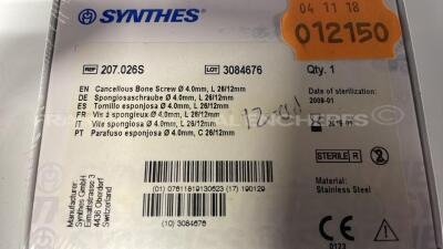 Lot of Synthes Bone Screws - 8