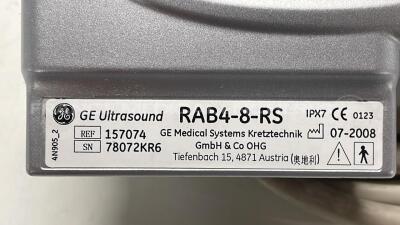 GE Ultrasound Voluson i BT10 - YOM 2008 - S/W 7.1 - Options - DICOM 3 - BT Activation w/ GE Probe RAB4-8-RS - YOM 2008 and GE Probe E8C-RS - YOM 2014 (Powers up) - 10