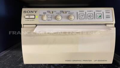 GE Ultrasound Voluson 730 Expert - YOM 2004 w/ GE Probe RAB4-8L and Sony Video Graphic Printer UP-895MDW - Boot error (Powers up) - 10