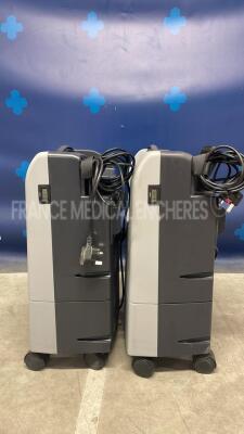 Lot of 2 Nidek Oxygen Concentrators Nuvo Lite 3 Mark 5 (Both power up) - 2