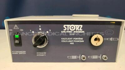 Storz Light Source 482B - bulb to be changed - no power cable (Powers up)