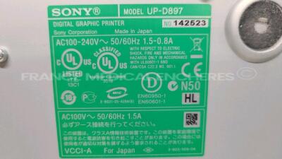 Lot of Sony Video Graphic Printer UP-890CE and Sony Digital Graphic Printer UP-D897 - no power cables (Both power up ) - 5
