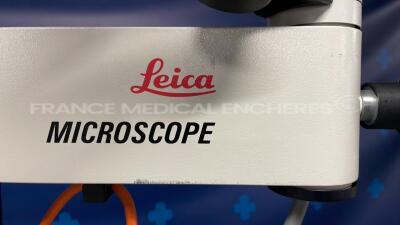 Leica Microscope M690 Including Dual Binoculars 10x21 and 10x21 - ML53 stand w/ Leica Footswitch (Powers u - 4