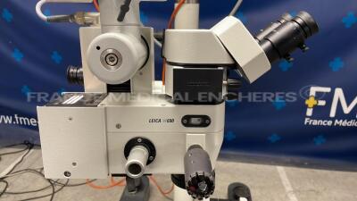 Leica Microscope M690 Including Dual Binoculars 10x21 and 10x21 - ML53 stand w/ Leica Footswitch (Powers u - 6