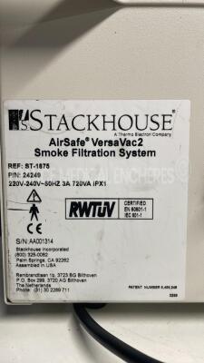 Stack House Smoke Filtration System AirSafe Versavac 2 (Powers up) - 4