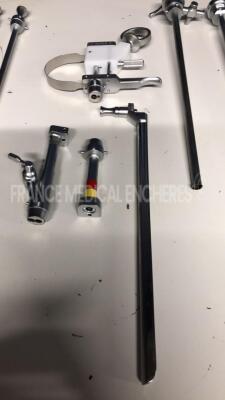 Lot of Olympus Visual Obturator A2131 and 5 Olympus Cystoscopes Sheath A3545 / A3537 / A3528 / A3535 / A3532 and Olympus Cystoscope Bridge A2278 - 3