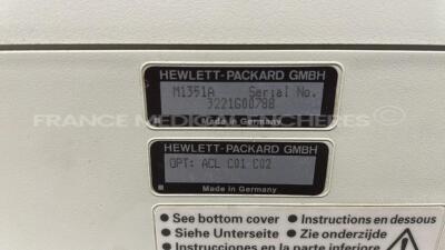 Hewlett Packard Fetal Monitor Series 50A w/ TOCO Probe and US Probe (Powers up) - 8