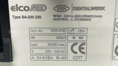 W&H Dental Surgery Micromotor Control Unit ElcoMed - YOM 2006 (Powers up) - 4