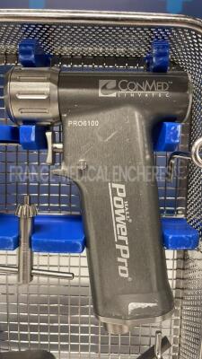 Conmed/Linvatec Single Trigger Drills Pro 6100 Hall PowerPro w/ Conmed Medium Speed Drill Pro 7100SE Hall MicroPower and Hall Drill Pro 2041 and Hall AO Drill Pro 2038 and Hall Pin Drver Pro 6210 - Untested - 2