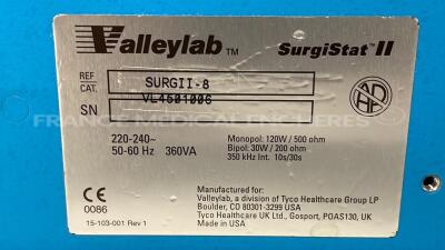 Valleylab Electrosurgical SurgiStat II ( Powers up) - 5