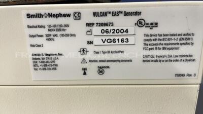 Smith and Nephew Electrosurgical Vulcan - YOM 2004 w/ Footswitch ( Powers up) - 6