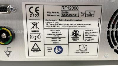 Arthrocare Electrosurgical Unit Quantum 2 - YOM 2016 (Powers up) - 5