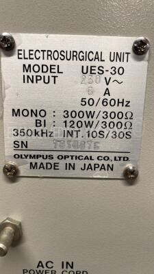 Olympus Electrosurgical Unit UES-30 (Powers up) - 5