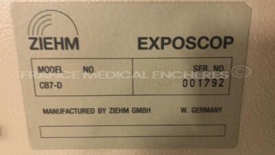 Ziehm C-Arm Exposcop YOM 2008 - no image on screen - broken wheels (Powers up) - 14
