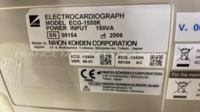 Nihon Kohden ECG 1550K - YOM 2006 (Powers up) - 8