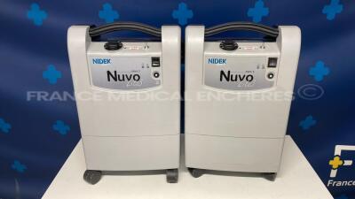 Lot of 2 Nidek Oxygen Concentrators Nuvo Lite 3 Mark 5 (Both power up)