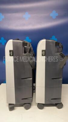 Lot of 2 Nidek Oxygen Concentrators Nuvo Lite 3 Mark 5 (Both power up) - 2