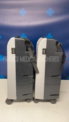 Lot of 2 Nidek Oxygen Concentrators Nuvo Lite 3 Mark 5 (Both power up) - 2