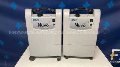 Lot of 2 Nidek Oxygen Concentrators Nuvo Lite 3 Mark 5 (Both power up)