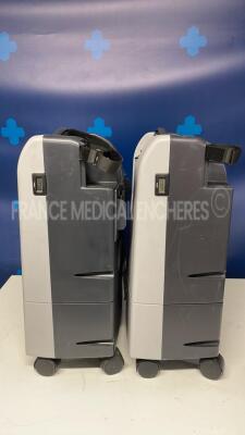 Lot of 2 Nidek Oxygen Concentrators Nuvo Lite 3 Mark 5 (Both power up) - 2