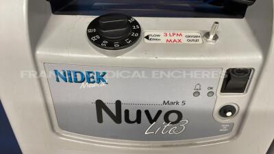Lot of 2 Nidek Oxygen Concentrators Nuvo Lite 3 Mark 5 (Both power up) - 8
