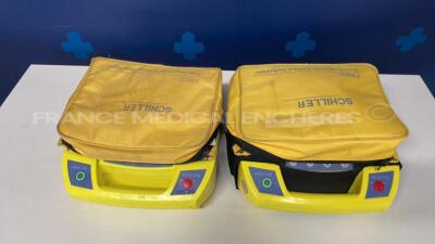 Lot of 2 Schiller Defibrilators Fredbi - no battery chargers (Both power up)