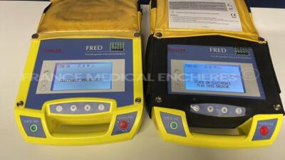 Lot of 2 Schiller Defibrilators Fredbi - no battery chargers (Both power up) - 2