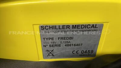Lot of 2 Schiller Defibrilators Fredbi - no battery chargers (Both power up) - 4