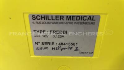 Lot of 2 Schiller Defibrilators Fredbi - no battery chargers (Both power up) - 5