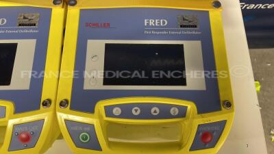 Lot of 3 Schiller Defibrilators Fredbi - no battery chargers (All power up) - 4