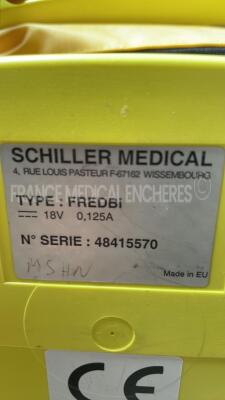 Lot of 3 Schiller Defibrilators Fredbi - no battery chargers (All power up) - 6