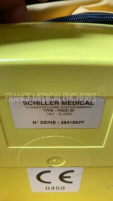 Lot of 3 Schiller Defibrilators Fredbi - no battery chargers (All power up) - 7