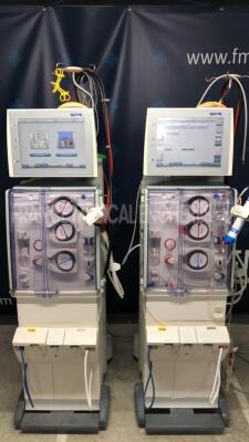 Lot of 2 Fresenius Dialysis 5008 - S/W V3.95 - count 54860/46403 hours (Both power up)