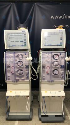 Lot of 2 Fresenius Dialysis 5008 - S/W V3.95/V4.57 - count 48761/52607 hours (Both power up)