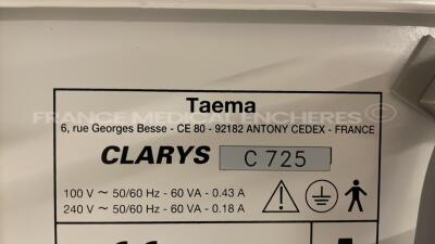 Taema Ventilator Clarys 2000 count 2338 h (Powers up) - 10