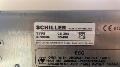 Schiller Ergo/Spiro System Stress CS 200 - YOM 2016 - S/W LF8 8.5M with Schiller Pump Volume Decapus III YOM 2014 (Both power up) - 8