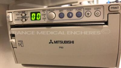 Hitachi Ultrasound EZU-MT24-S1 - S/W V04-08A w/ Mitsubishi Printer P93 and Footswitch (Powers up) - 5