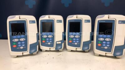 Lot of 4 Carefusion Volumetric Pumps Alaris GP Plus - YOM 2009 and 2010 - no power cables (All power up)