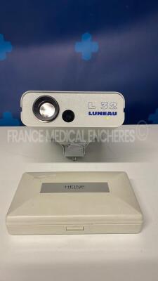 Lot of Luneau Projector L32 - Missing Remote Control and Heine Dermatoscope Delta 10 (Powers up)