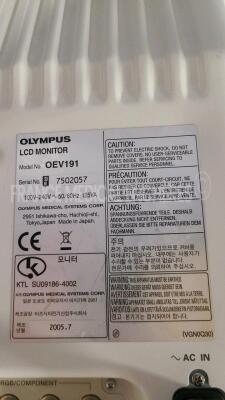 Olympus Monitor OEV191 - YOM 2005 - no power cable (Powers up) - 5
