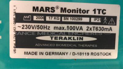 Teraklin MARS TC 1 Monitor Liver Dialysis Machine - YOM 2006 ( Powers up) - 6