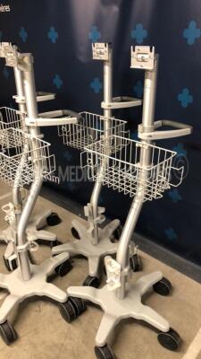 Lot of 4 Trolleys for Spacelabs Patient Monitor Qube - 2