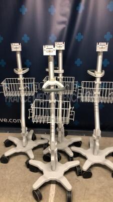 Lot of 4 Trolleys for Spacelabs Patient Monitor Qube