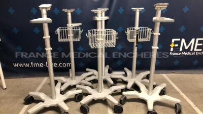 Lot of 6 Trolleys for Spacelabs Patient Monitor Qube