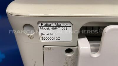 Lot of 2 Colin Vital Signs Monitors T105S - no power cables (Both power up) - 6