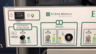 Lot of St Jude Medical Cardiac Stimulator EP-4 - YOM 2015 w/ ST Jude Medical Signal Conditioning Unit EP-WorkMate - YOM 2011 w/ ECG sensors - untested due to the missing monitor (Both power up) - 5